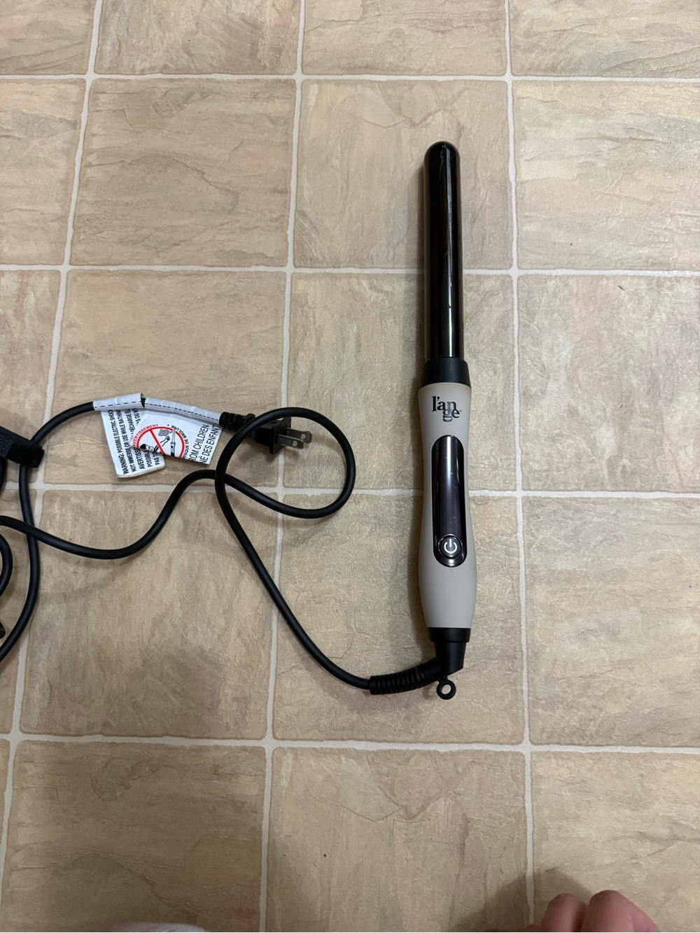 Lange Ceramic Styling Wand in Gray and Black